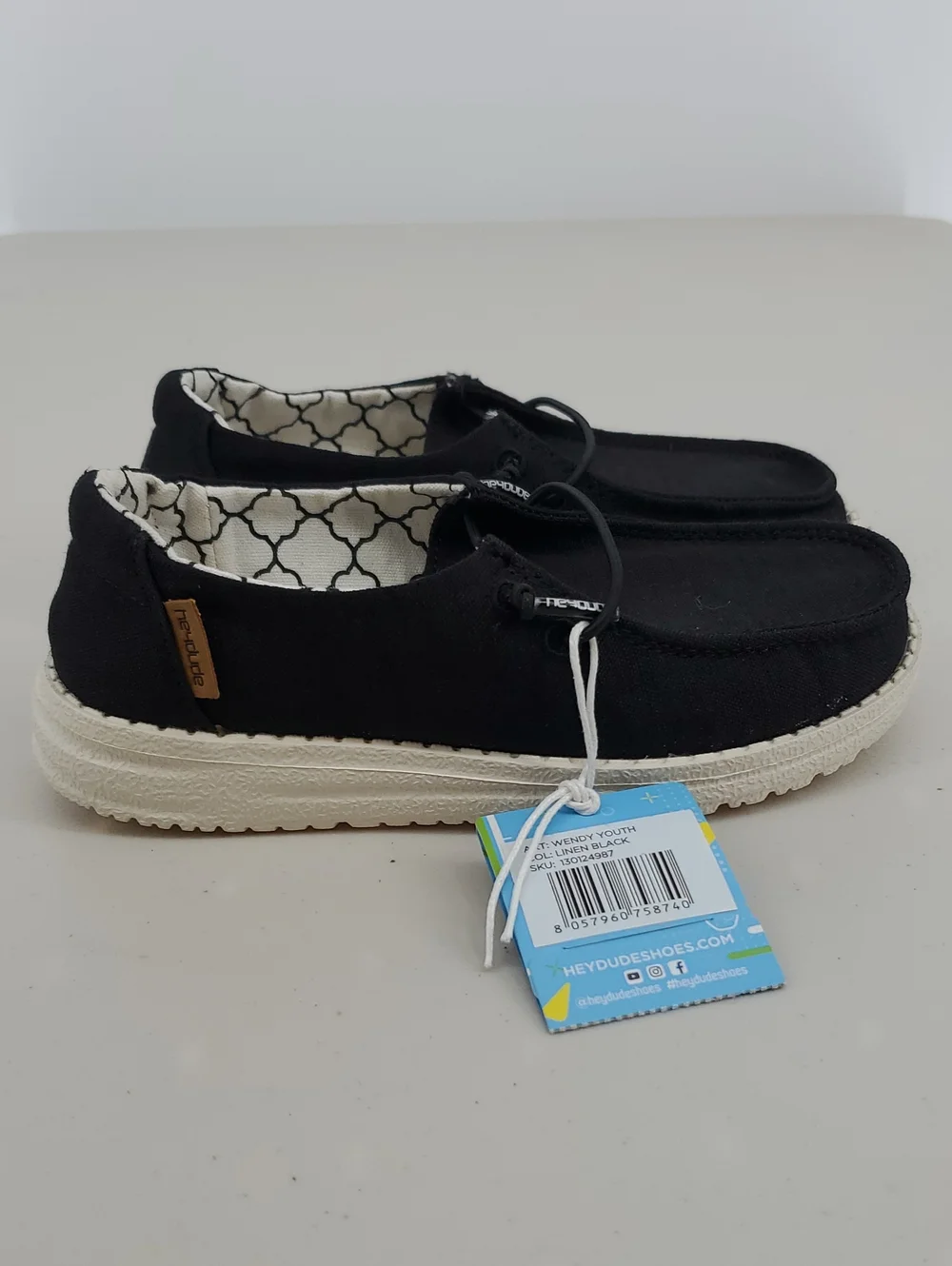 Hey Dude Wendy Youth Slip-On Canvas Shoes - Youth Size 11